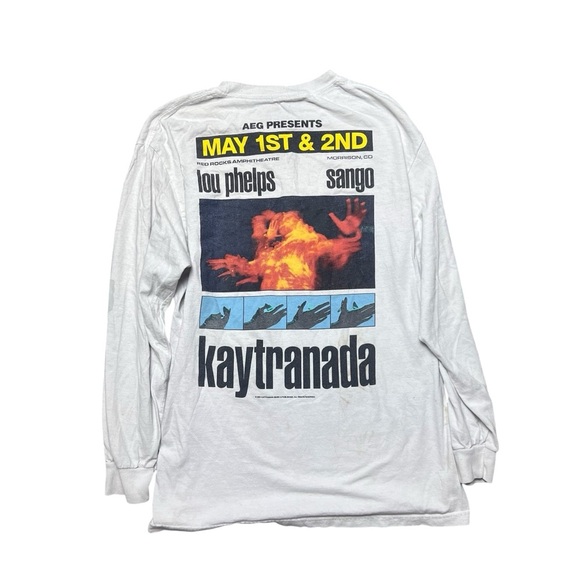 Rare Kaytranada x Lou Phelps Red Rocks Concert Tee Merch EDM Size L - Picture 1 of 7